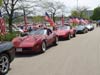 Row of Corvettes