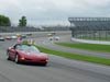 Red Corvette on Race Track